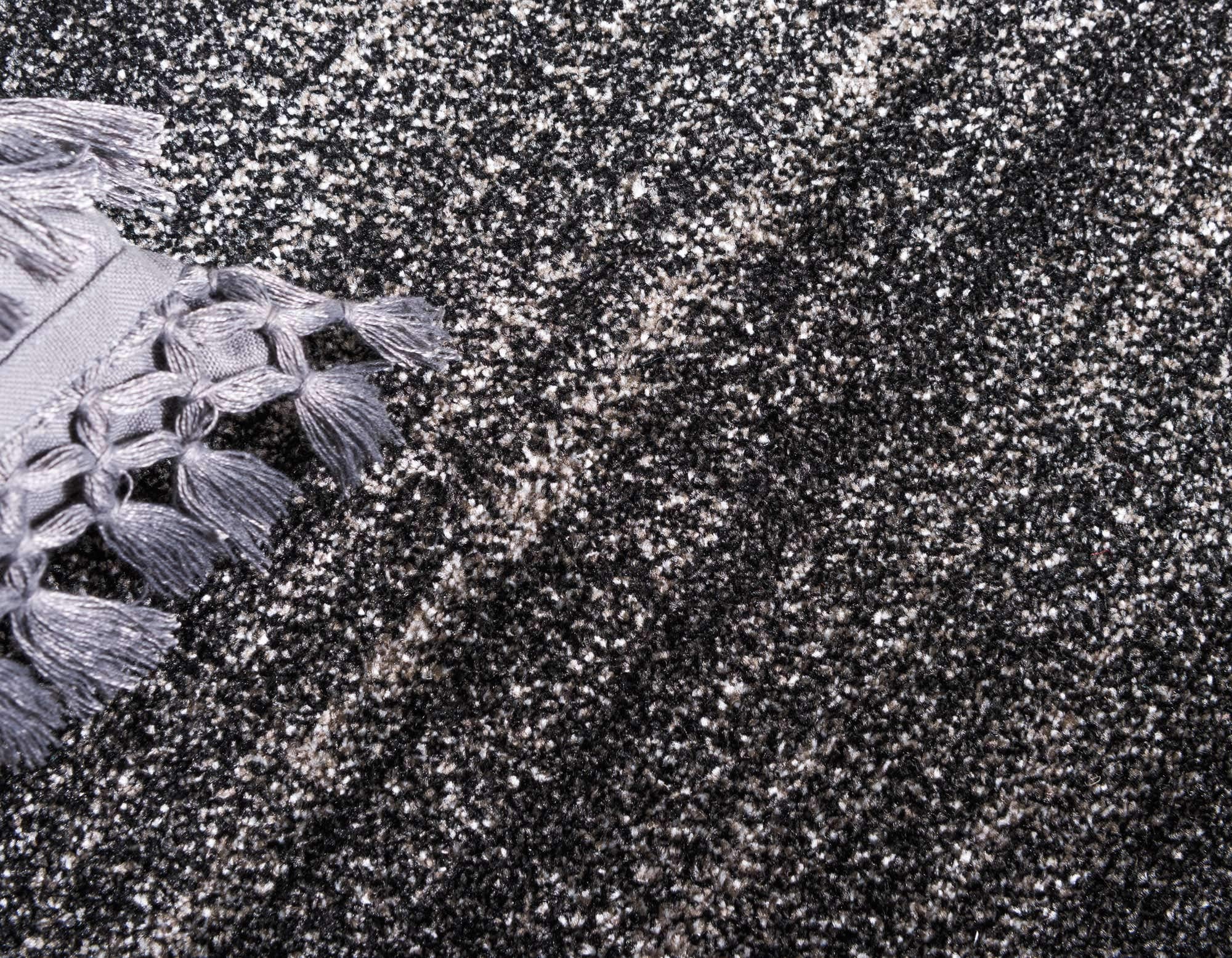 Unique Loom Del Mar Collection Area Rug - Maria (7' 10" x 11' 4" Rectangle, Black/ Ivory)