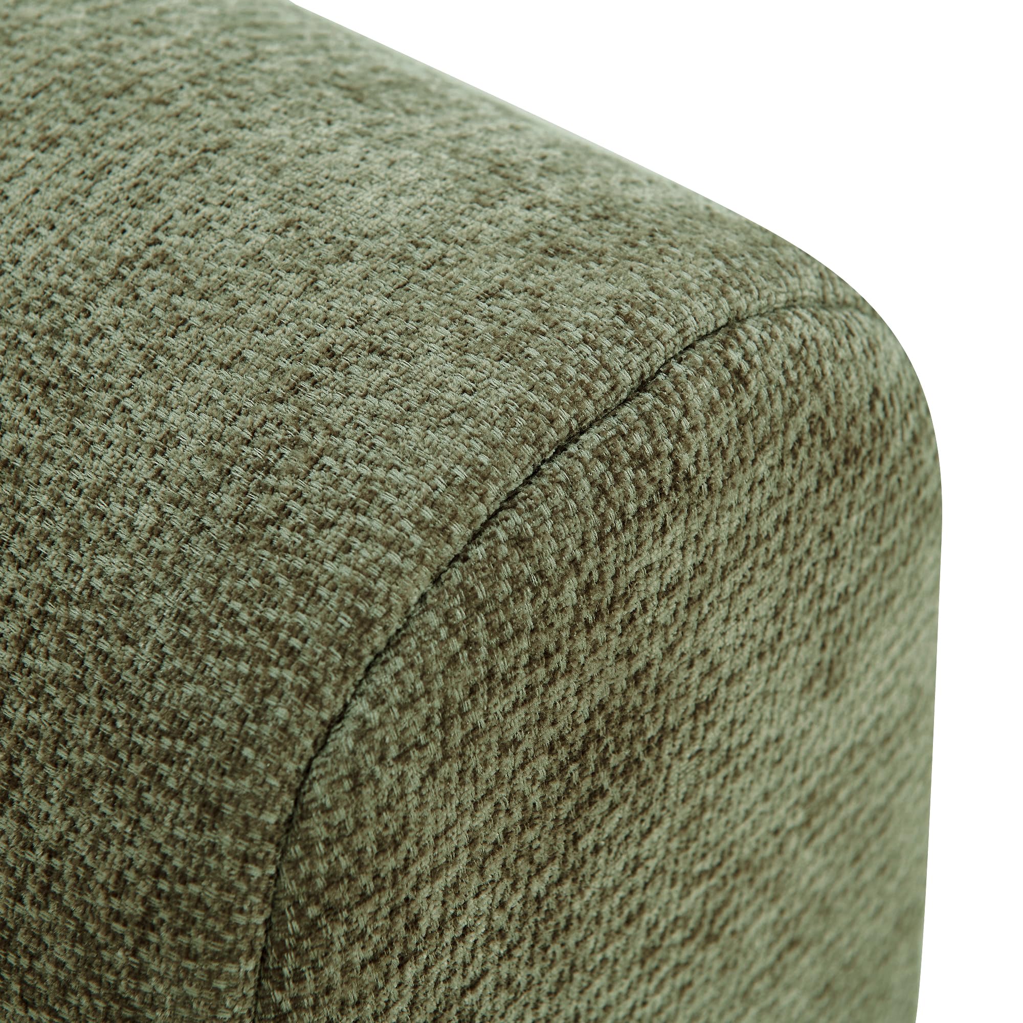 Christopher Knight Home Flarin 145.5" Convertible Sectional Sofa Couch, L-Shape Home Sofa Living Room, 4 Seat Sectional Sleeper Sofa, Fabric Upholstered Comfy Cloud Couch, No Assembly, Olive Green