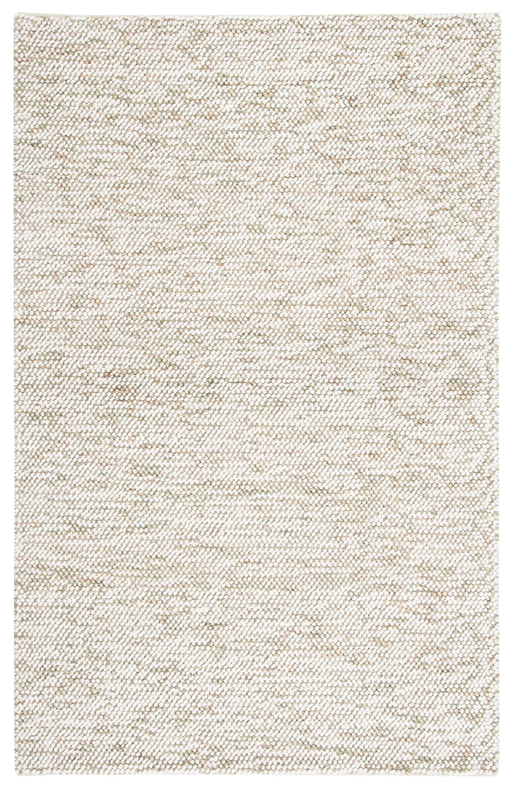 SAFAVIEH Natura Collection Area Rug - 6' x 9', Sage & Ivory, Handmade Wool, Ideal for High Traffic Areas in Living Room, Bedroom (NAT182W)