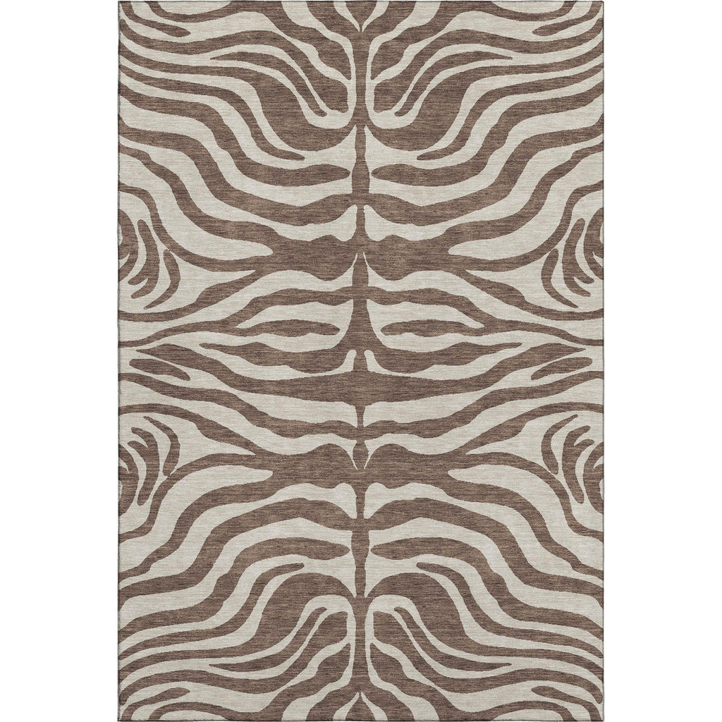 Addison Rugs Mayfield AMF1042 Brown 8' x 10' Indoor Premium Machine Washable Rug, Silky Soft, Easy Clean, Non Shedding, Bedroom, Living Room, Dining Room, Kitchen Rug