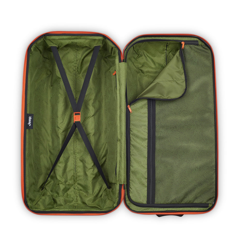Jeep JH003B Hardside Expandable Luggage with Two Wheels, Warm Sand, 2 Piece Set 21/30 Inch