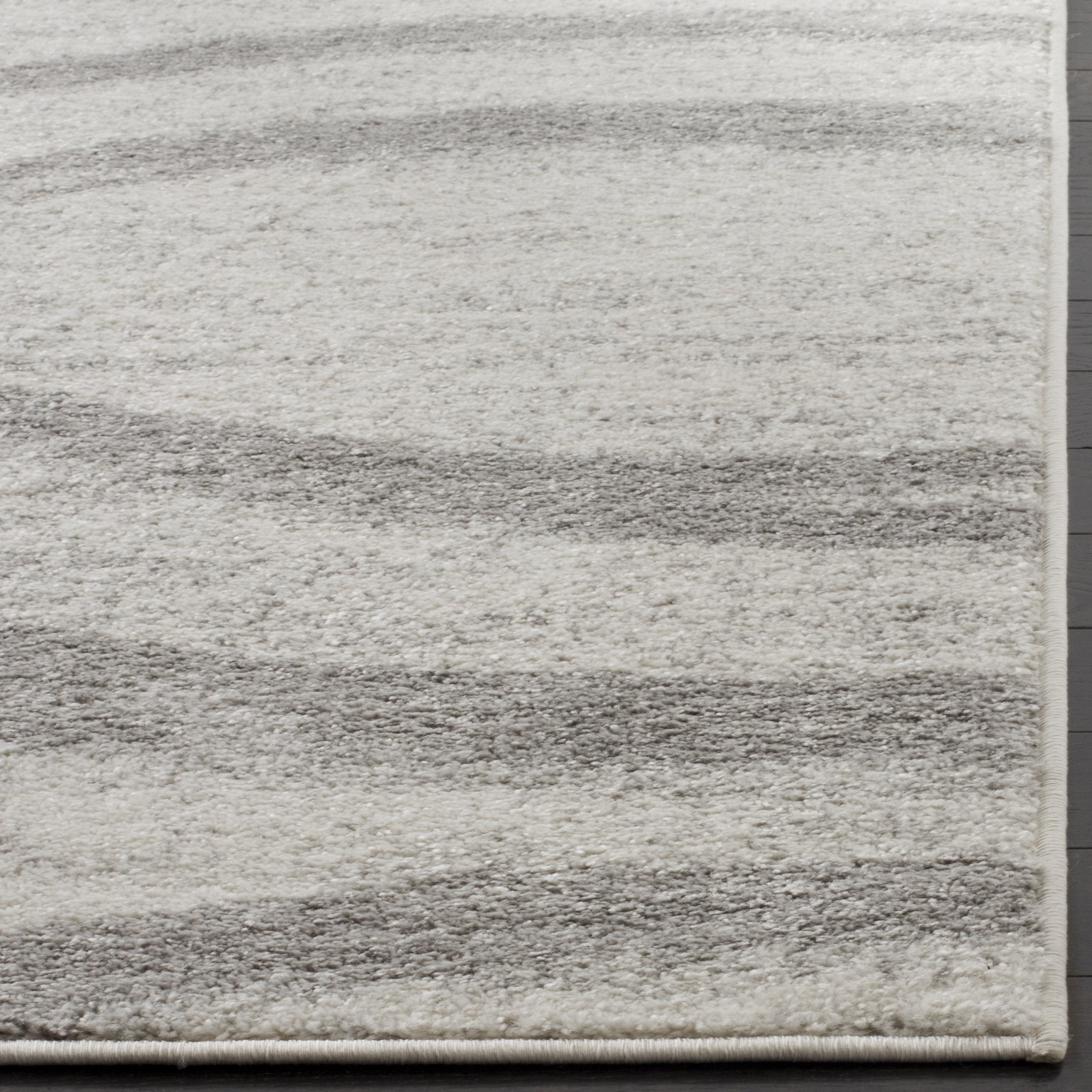 SAFAVIEH Area Rug 10x14 - Adirondack Collection - Large - Cream & Grey, Modern Wave Design, Non-Shedding & Easy to Clean, Ideal for Living Room, Bedroom, Dining Space (ADR125C)