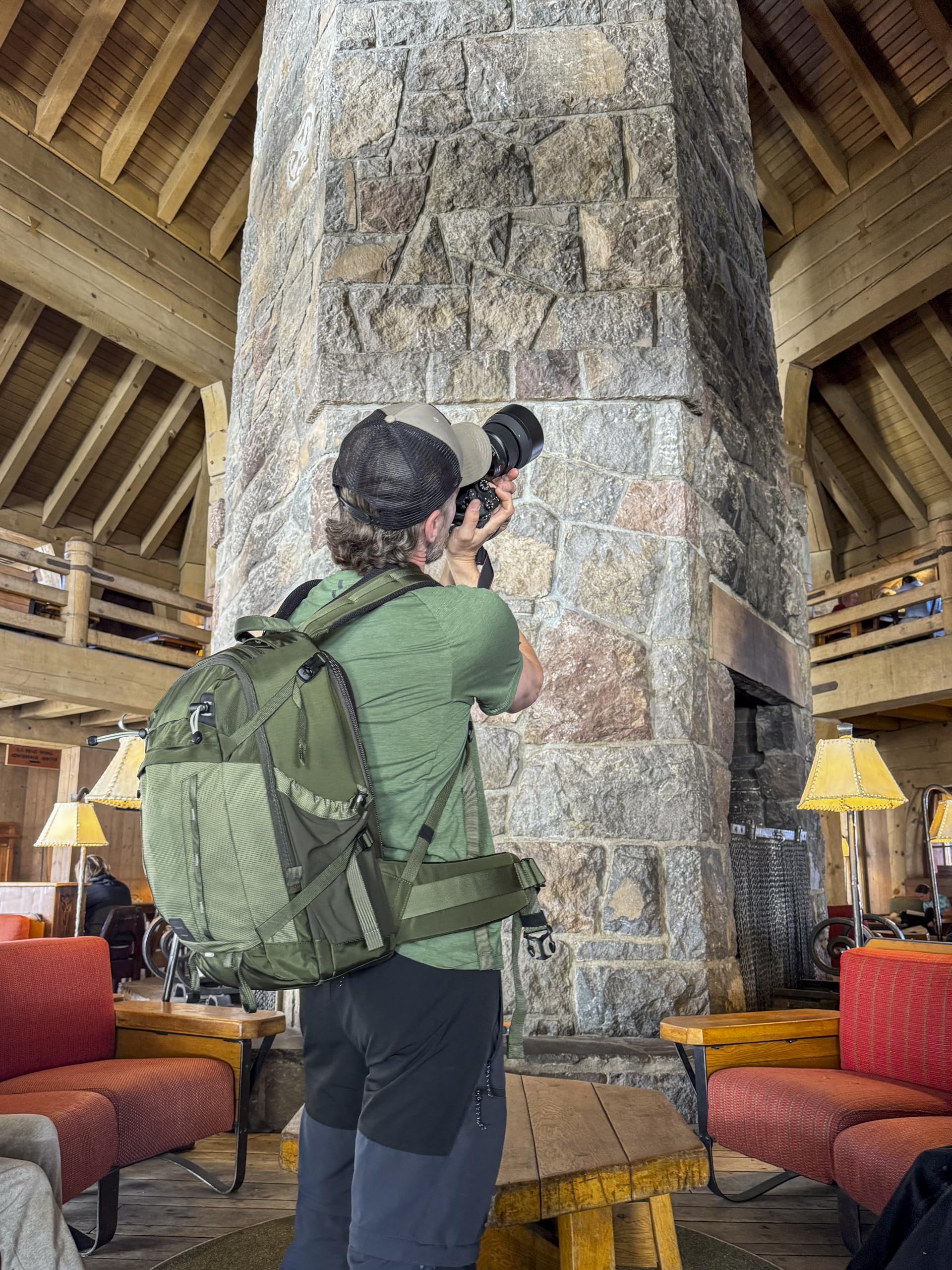Think Tank BackLight 36L Camera Daypack Backpack for DSLR, Mirrorless, Photography and Video - Montane Green