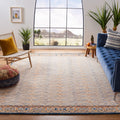 SAFAVIEH Aspen Collection Area Rug - 10' x 14', Gold & Rust, Handmade Boho Wool, Ideal for High Traffic Areas in Living Room, Bedroom (APN808D)