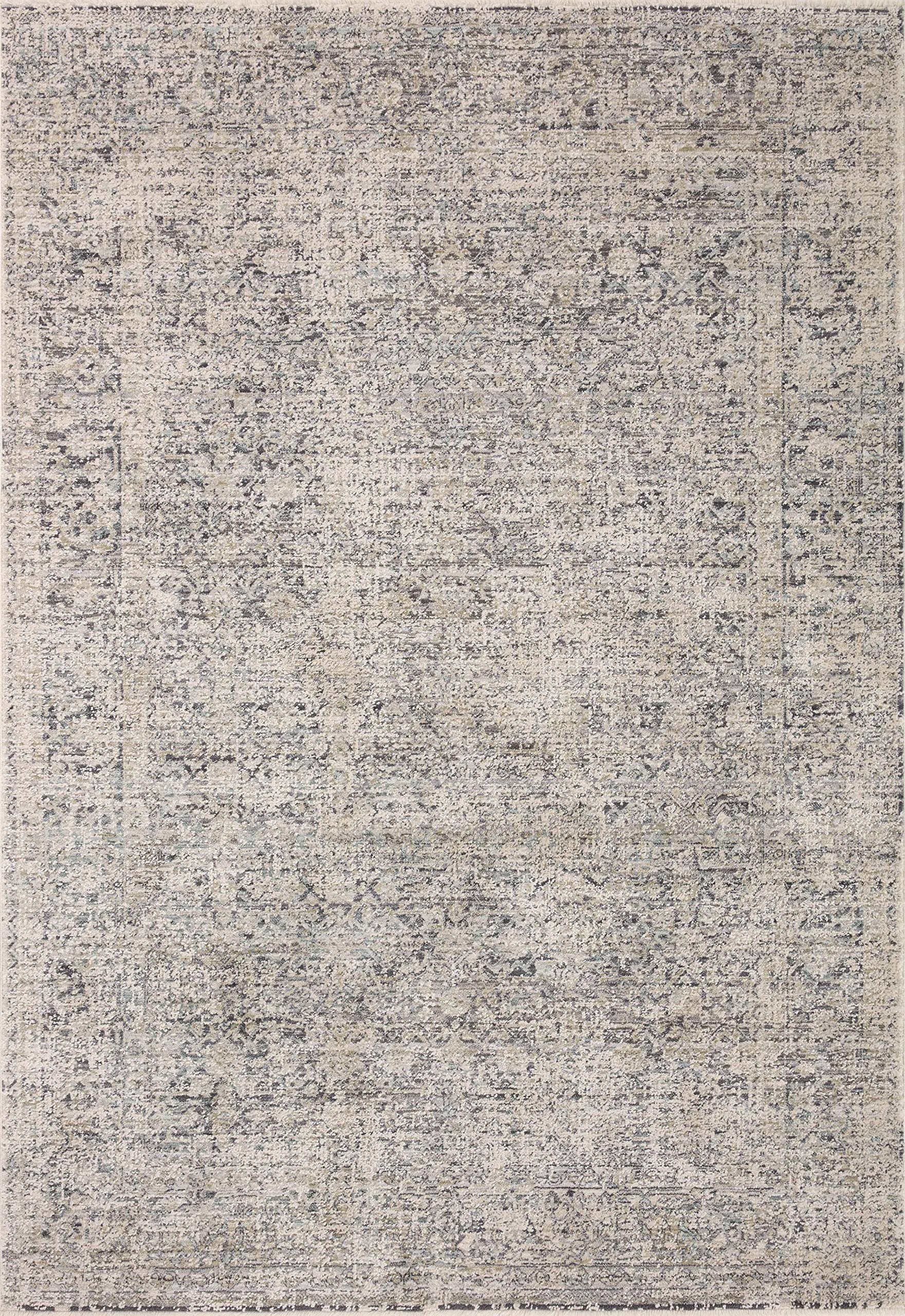Loloi Amber Lewis Alie Collection ALE-01 Stone/Mist 7'-10'' x 10', .13'' Pile Height, Area Rug