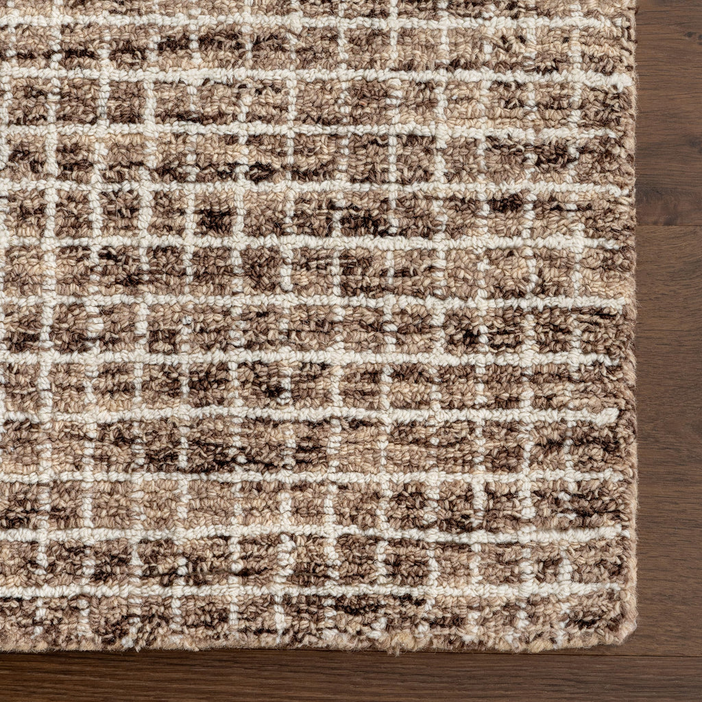 Rugs USA Melrose Brown/Ivory, 11'6" x 14'6", Handmade, Wool & Cotton, Soft and Cozy, High Traffic, Stain Resistant, Easy Clean, Durable Area Rug for Bedroom, Living Room, Dining Space, Den, Entryway
