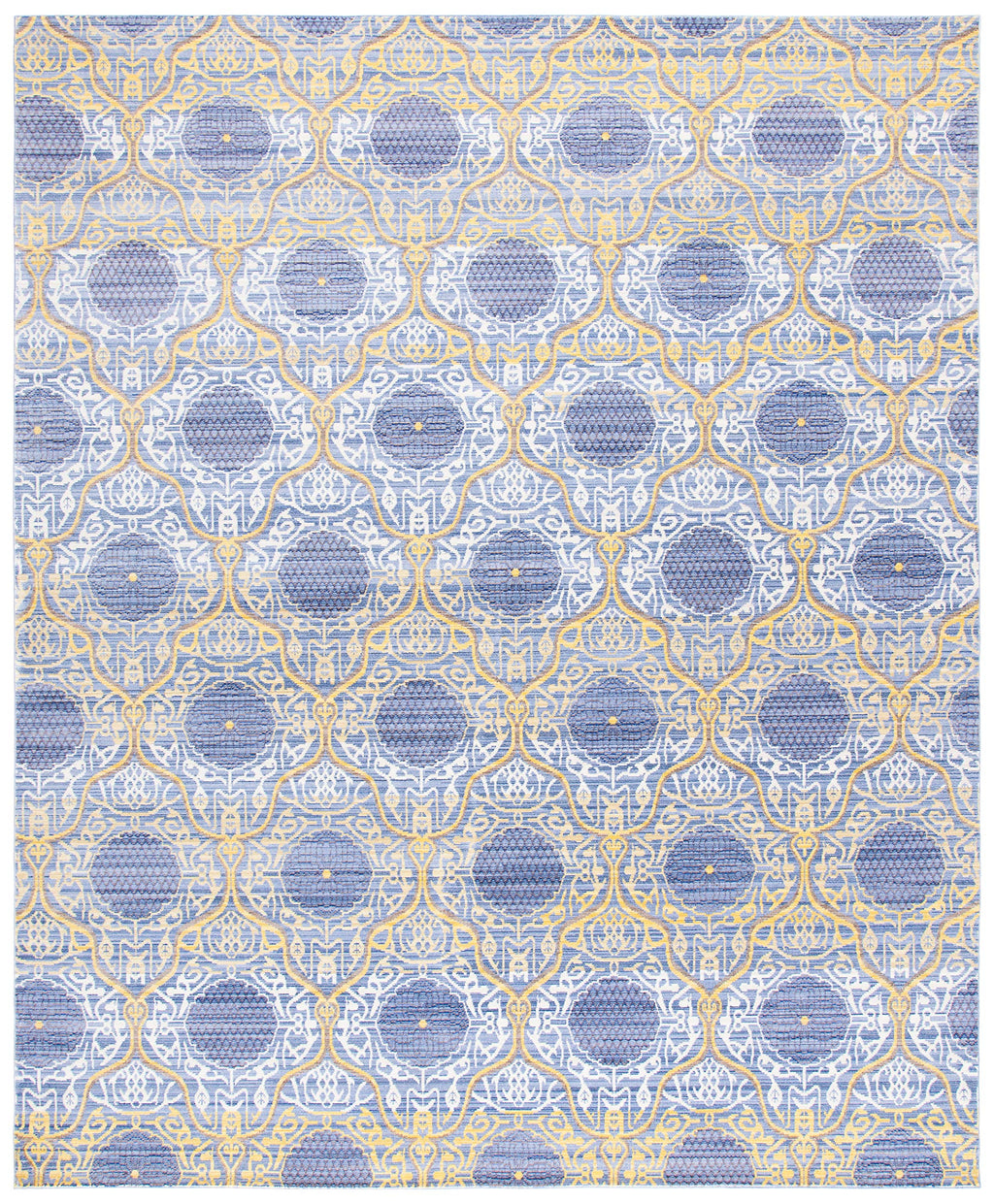 SAFAVIEH Valencia Collection Area Rug - 9' x 12', Lavender & Gold, Boho Chic Distressed Design, Non-Shedding & Easy Care, Ideal for High Traffic Areas in Living Room, Bedroom (VAL106L)