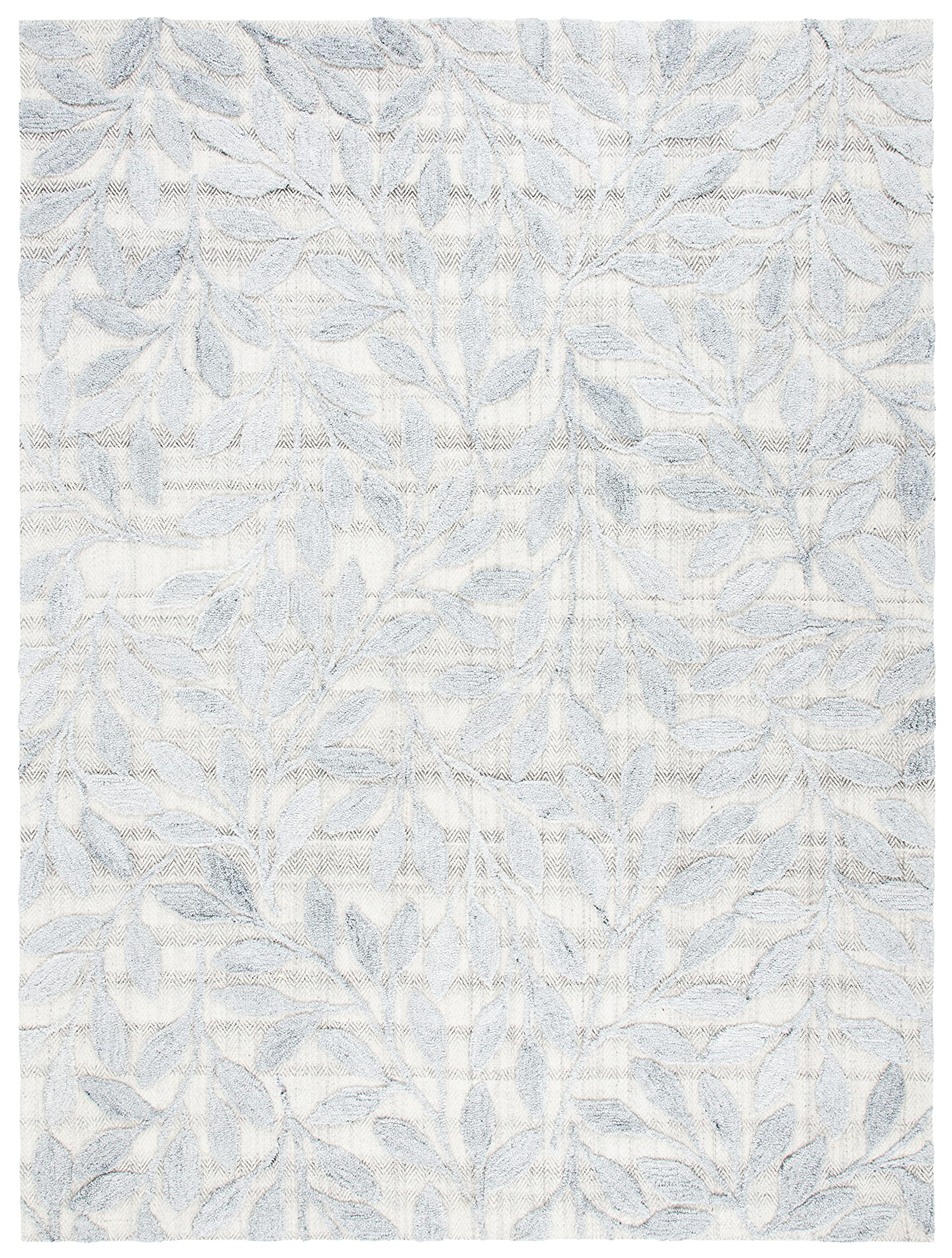 SAFAVIEH South Hampton Collection 8' x 10' Grey SHA302F Handmade Botanical Wool Area Rug