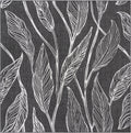 Unique Loom Outdoor Botanical Collection Area Rug - Leaf (10' 8" Square, Ivory Charcoal)
