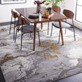 SAFAVIEH Craft Collection Area Rug - 10'6" x 14', Grey & Gold, Modern Abstract Design, Non-Shedding & Easy Care, Ideal for High Traffic Areas in Living Room, Bedroom (CFT860F)
