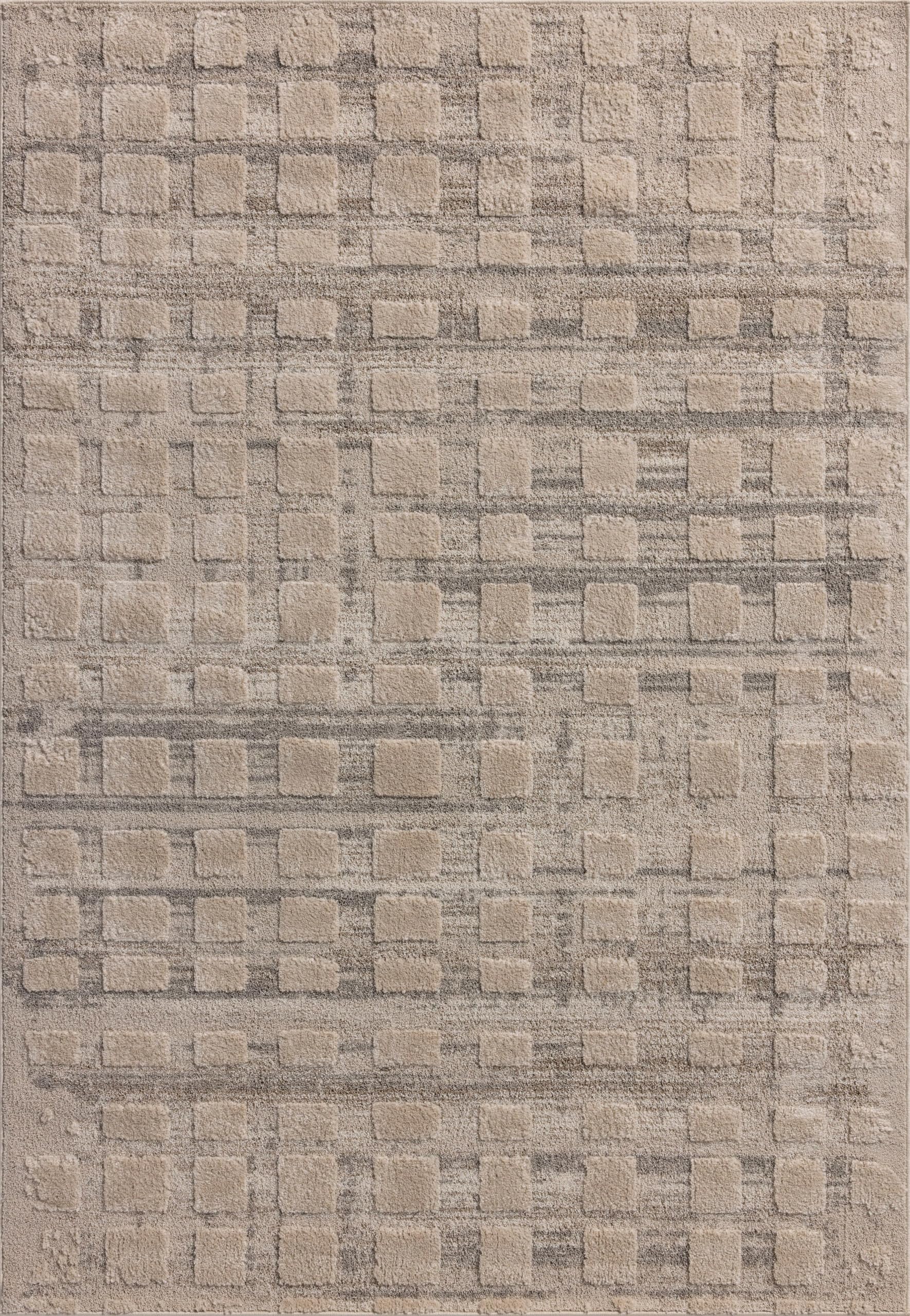 Loloi Amber Lewis Monty Collection MOT-06 Pebble/Beige 11'-6" x 15', .50" Pile Height, Area Rug