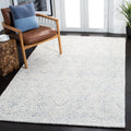 SAFAVIEH Area Rug 6x9 - Metro Collection - Light Blue & Ivory, Handmade Wool, Ideal for Living Room, Bedroom, Dining Space (MET998L)