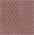Unique Loom Outdoor Trellis Collection Area Rug - Trellis (Square 13' 0" x 13' 0", Rust Red/ Ivory)