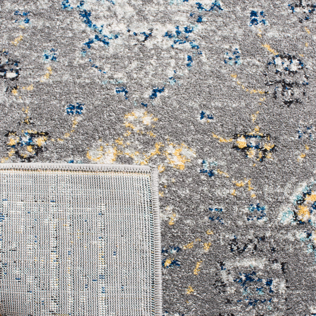 SAFAVIEH Evoke Collection Area Rug - 10' x 14', Dark Grey & Yellow, Boho Oriental Design, Non-Shedding & Easy Care, Ideal for High Traffic Areas in Living Room, Bedroom (EVK224G)