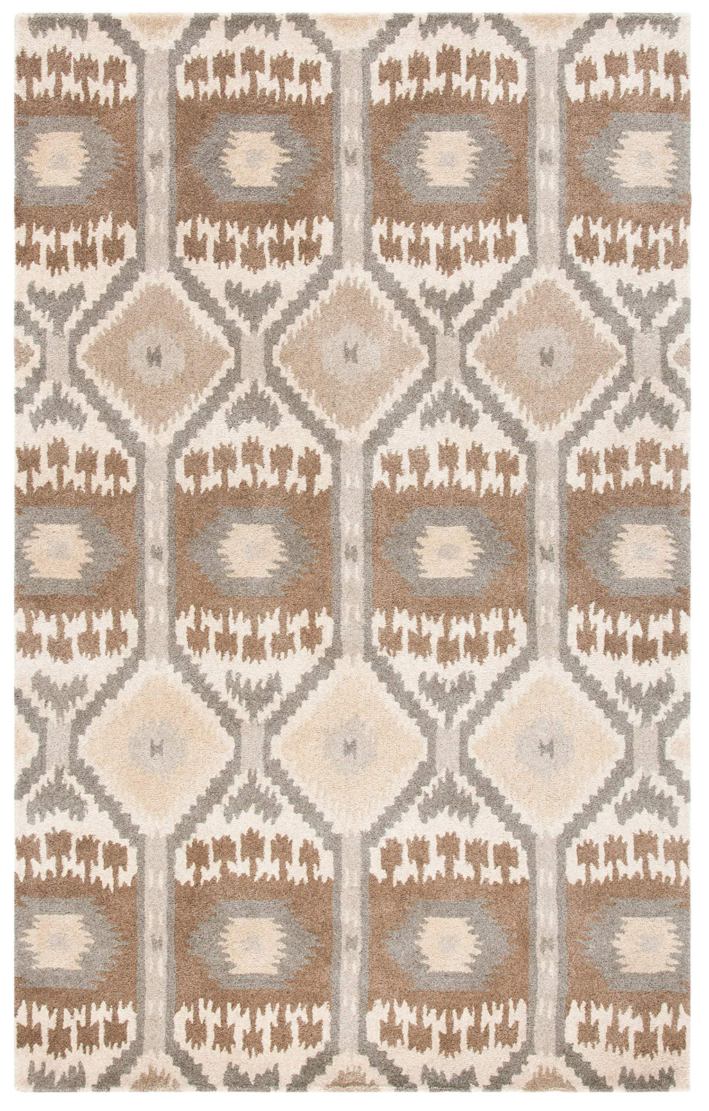 SAFAVIEH Area Rug 8x10 - Wyndham Collection - Large - Natural & Multi, Handmade Wool, Modern Design, Ideal for Living Room, Bedroom, Office, Dining Space (WYD720A)