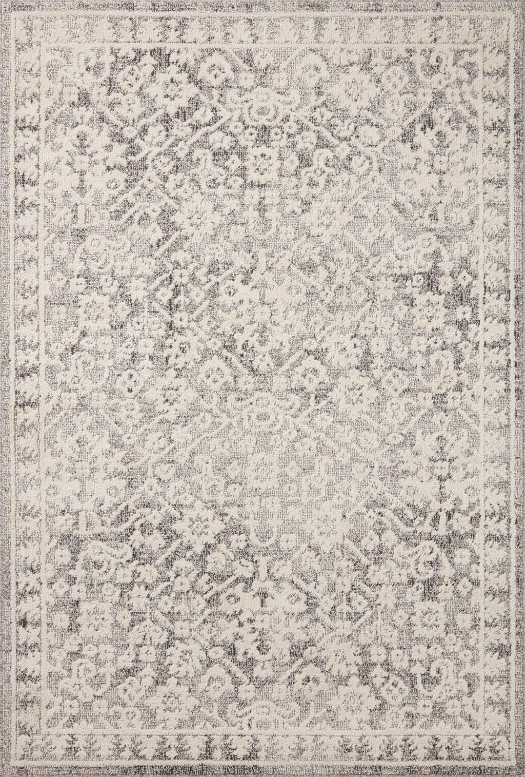 Loloi Magnolia Home by Joanna Gaines Gigi Collection GIG-01 Grey/Ivory 7'-10" x 10' Area Rug