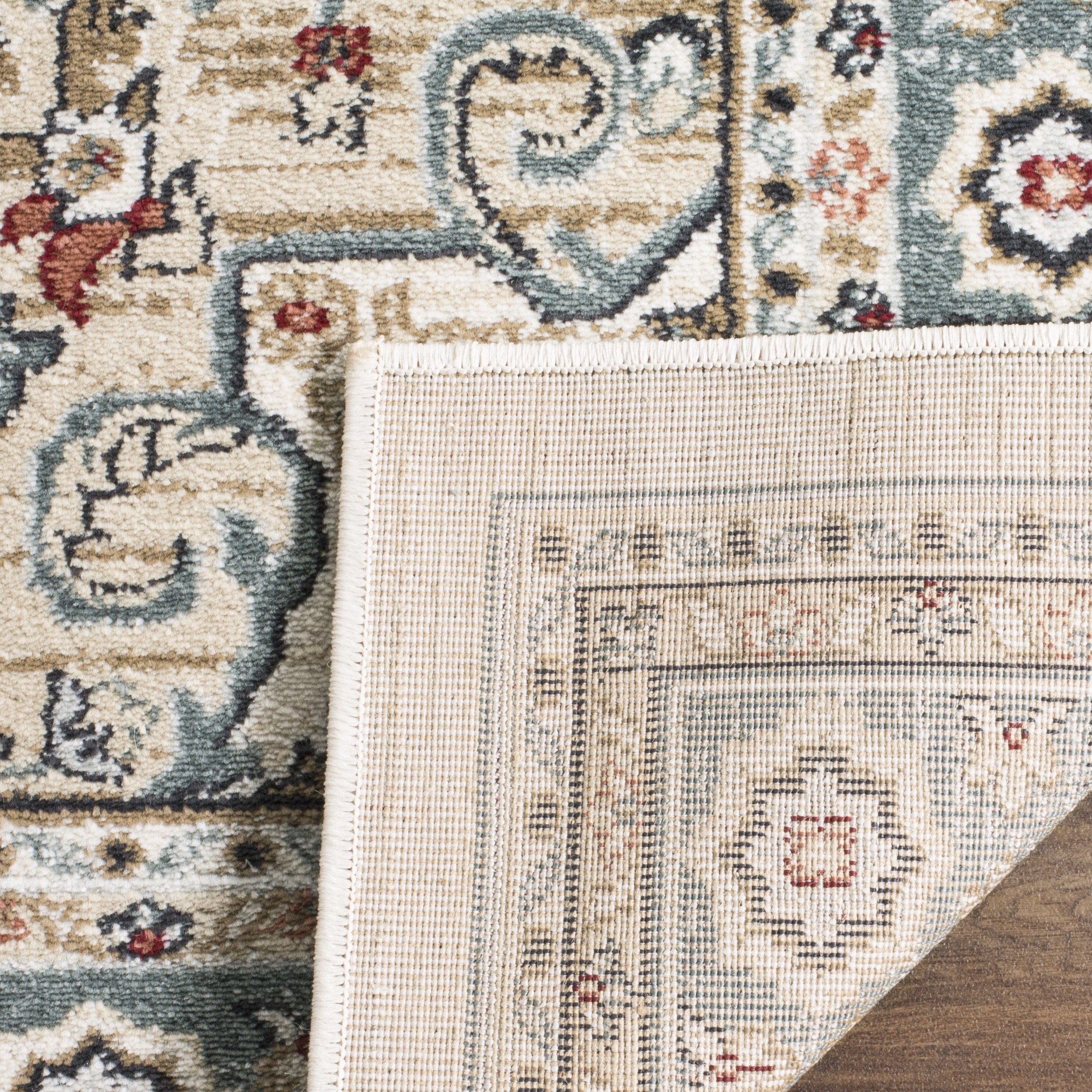 SAFAVIEH Lyndhurst Collection Area Rug - 9' x 12', Cream & Beige, Traditional Oriental Design, Non-Shedding & Easy Care, Ideal for High Traffic Areas in Living Room, Bedroom (LNH338B)