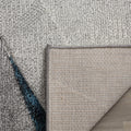 SAFAVIEH Hollywood Collection Area Rug - 9' Square, Grey & Teal, Mid-Century Modern Design, Non-Shedding & Easy Care, Ideal for High Traffic Areas in Living Room, Bedroom (HLW710D)