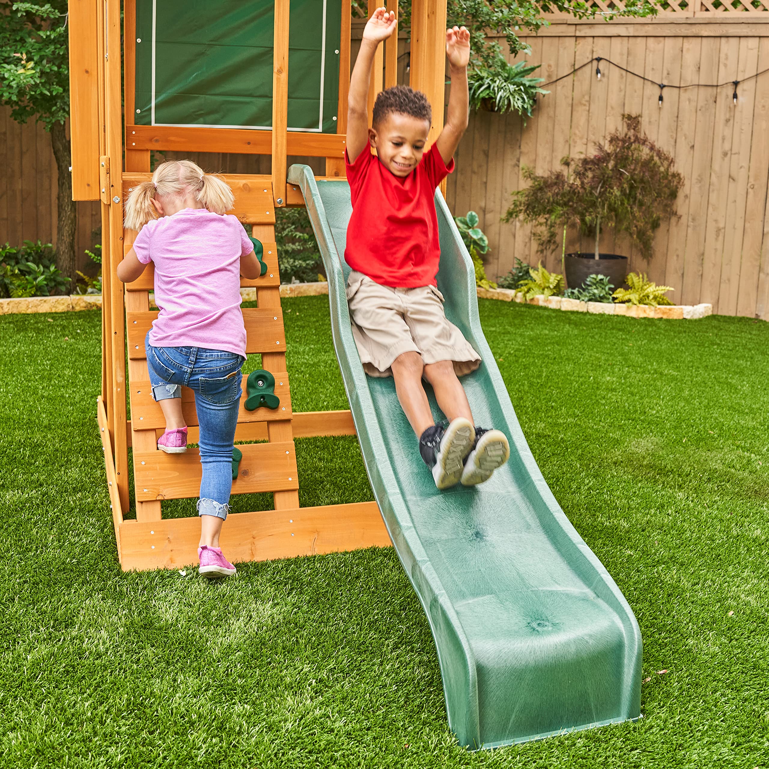 KidKraft Appleton Wooden Swing Set, (Amazon Exclusive)