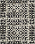 SAFAVIEH Cambridge Collection Area Rug - 9' x 12', Black & Ivory, Handmade Moroccan Wool, Ideal for High Traffic Areas in Living Room, Bedroom (CAM133E)