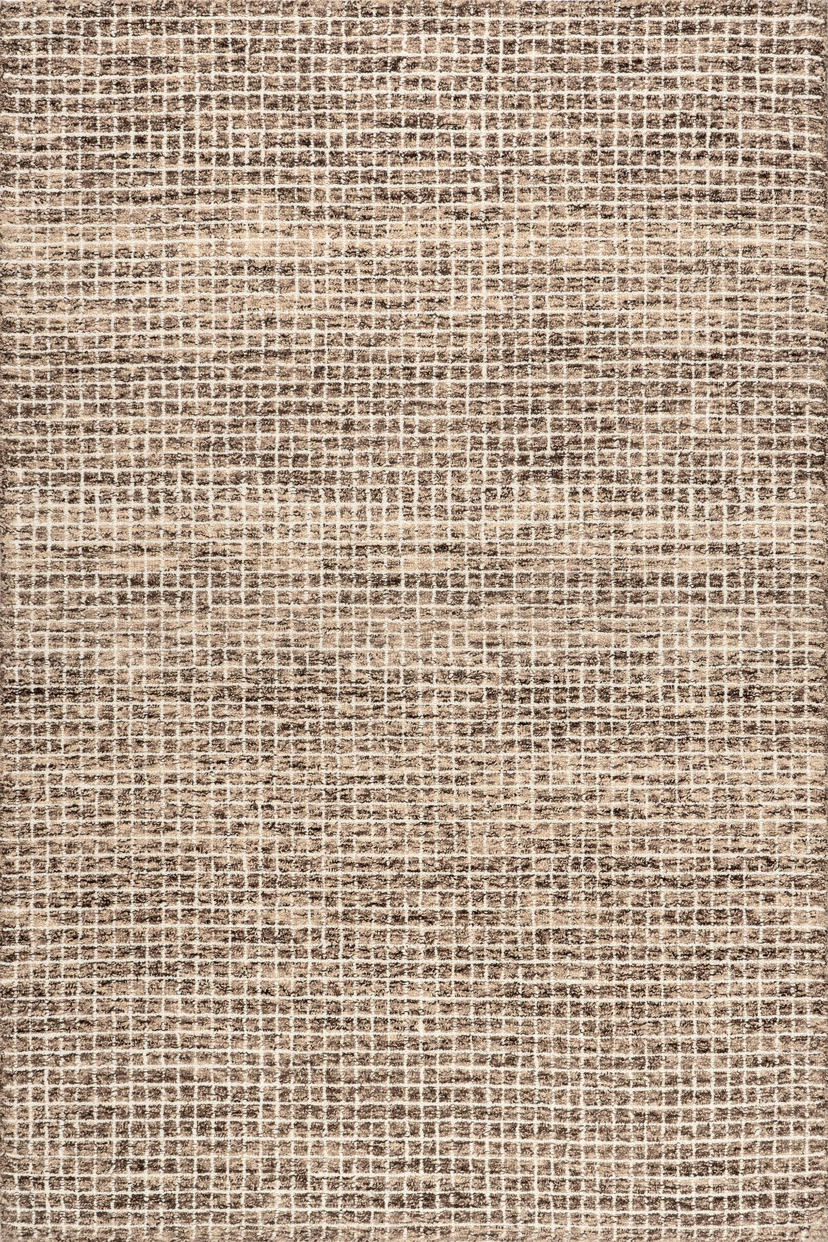 Rugs USA Melrose Brown/Ivory, 11'6" x 14'6", Handmade, Wool & Cotton, Soft and Cozy, High Traffic, Stain Resistant, Easy Clean, Durable Area Rug for Bedroom, Living Room, Dining Space, Den, Entryway