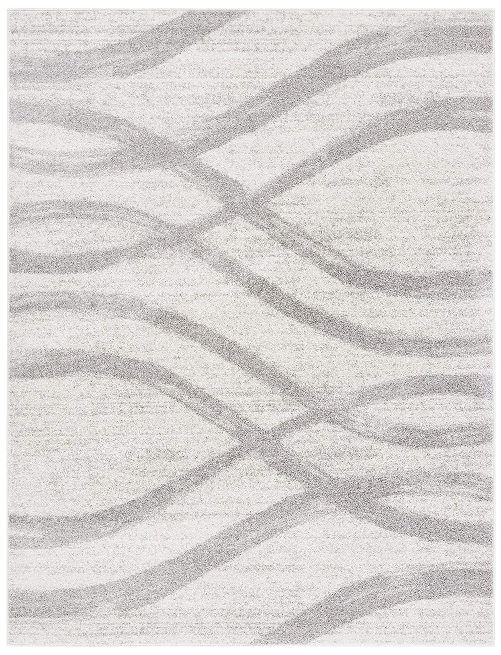 SAFAVIEH Area Rug 10x14 - Adirondack Collection - Large - Cream & Grey, Modern Wave Design, Non-Shedding & Easy to Clean, Ideal for Living Room, Bedroom, Dining Space (ADR125C)