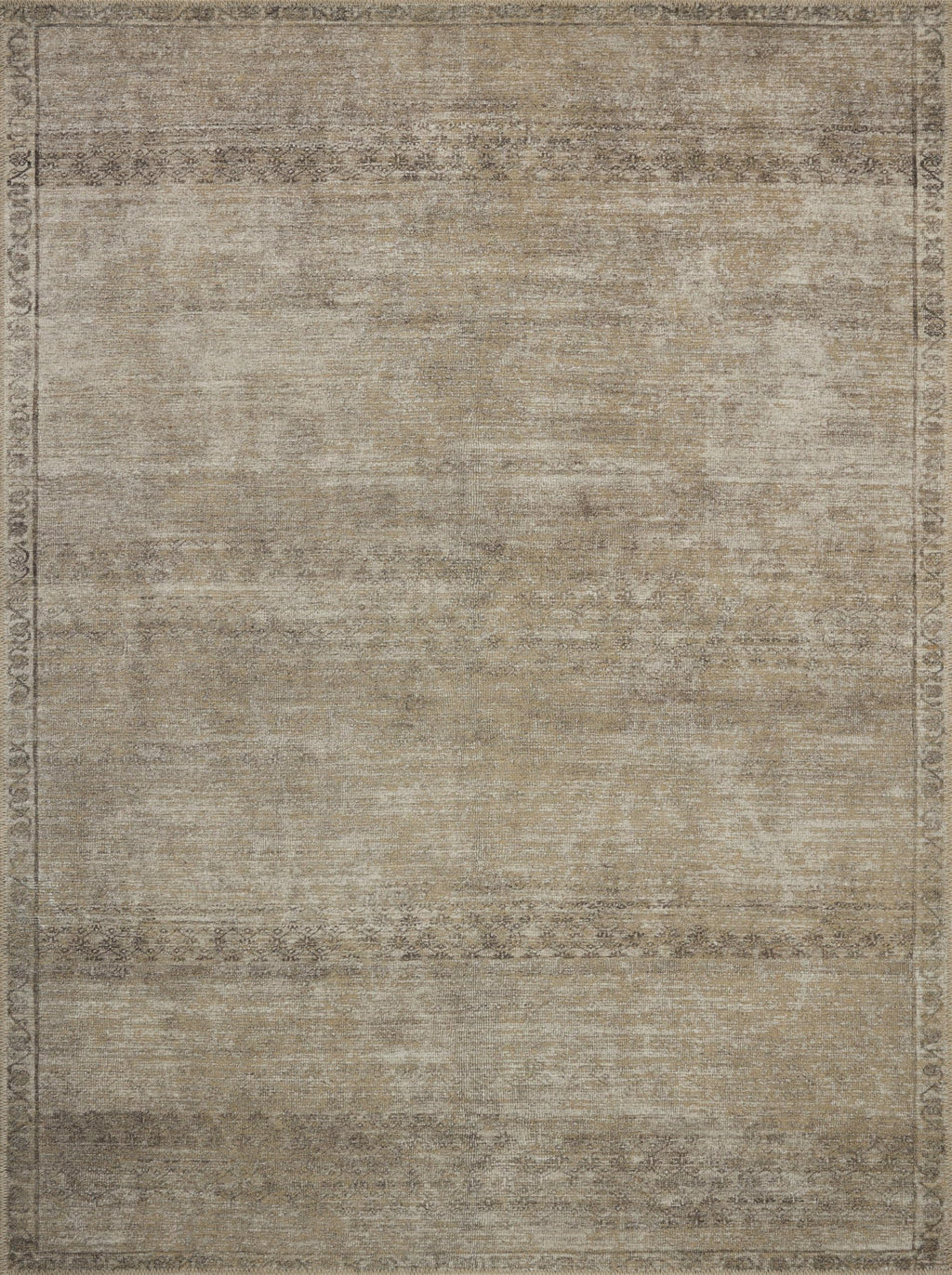 Loloi Amber Lewis Cambria Collection CBR-01 Ash/Bark 10'-0" x 14'-0" Area Rug Jute, Neutral, Vintage Style, Antique Tone, Living, Bedroom, Dining, Carpet