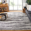 SAFAVIEH Metro Collection 8' x 10' IvoryBlack MET995B Handmade Premium Wool Living Room Dining Bedroom Area Rug