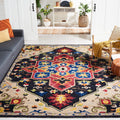 SAFAVIEH Area Rug 8x10 - Aspen Collection - Large - Charcoal & Cream, Handmade Wool, Boho Design, Ideal for Living Room, Bedroom, Office, Dining Space (APN511H)