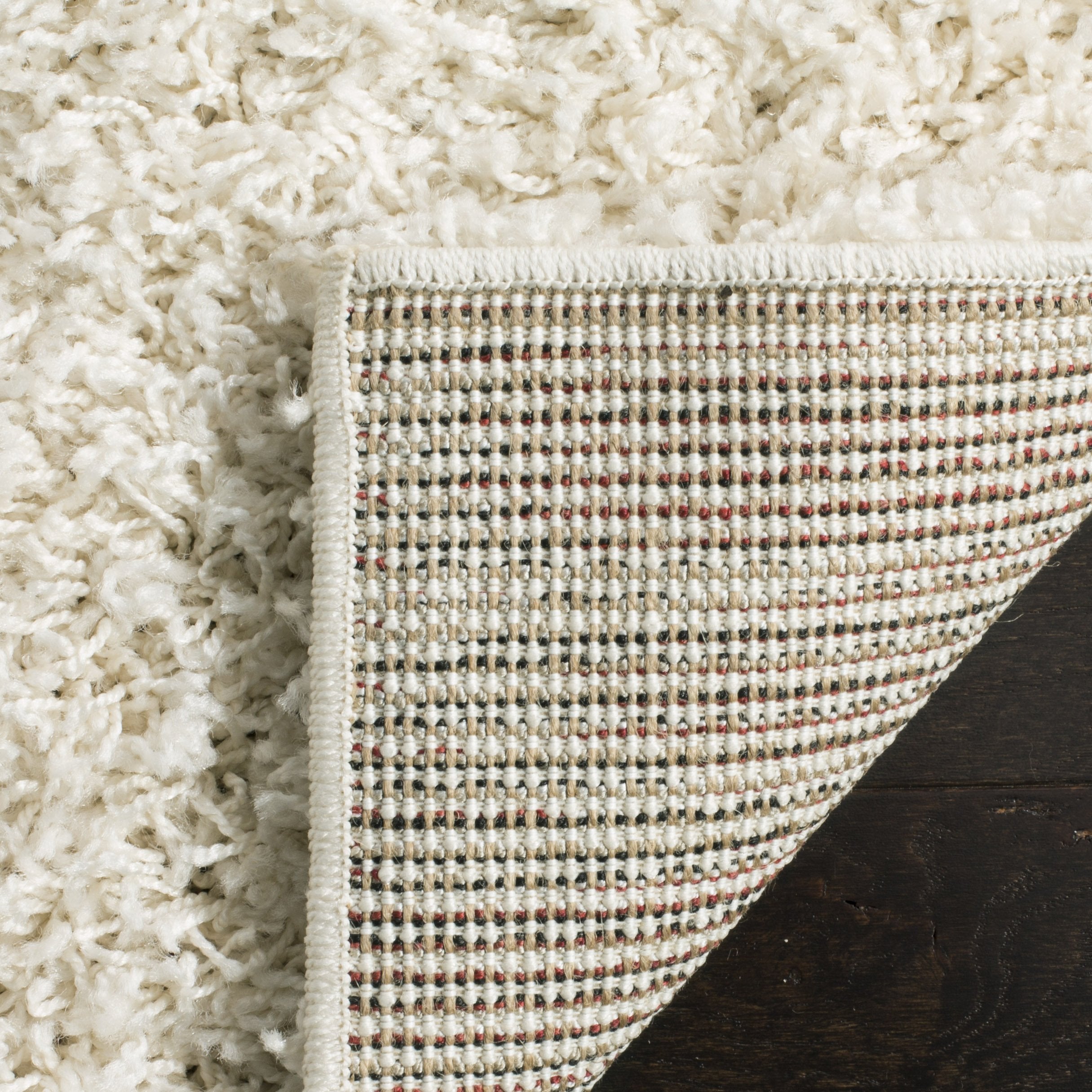 SAFAVIEH Area Rug 10x14 - Athens Shag Collection - Large - Off-White, Non-Shedding & Easy to Clean, Ideal for Living Room, Bedroom, Dining Space (SGA119B)