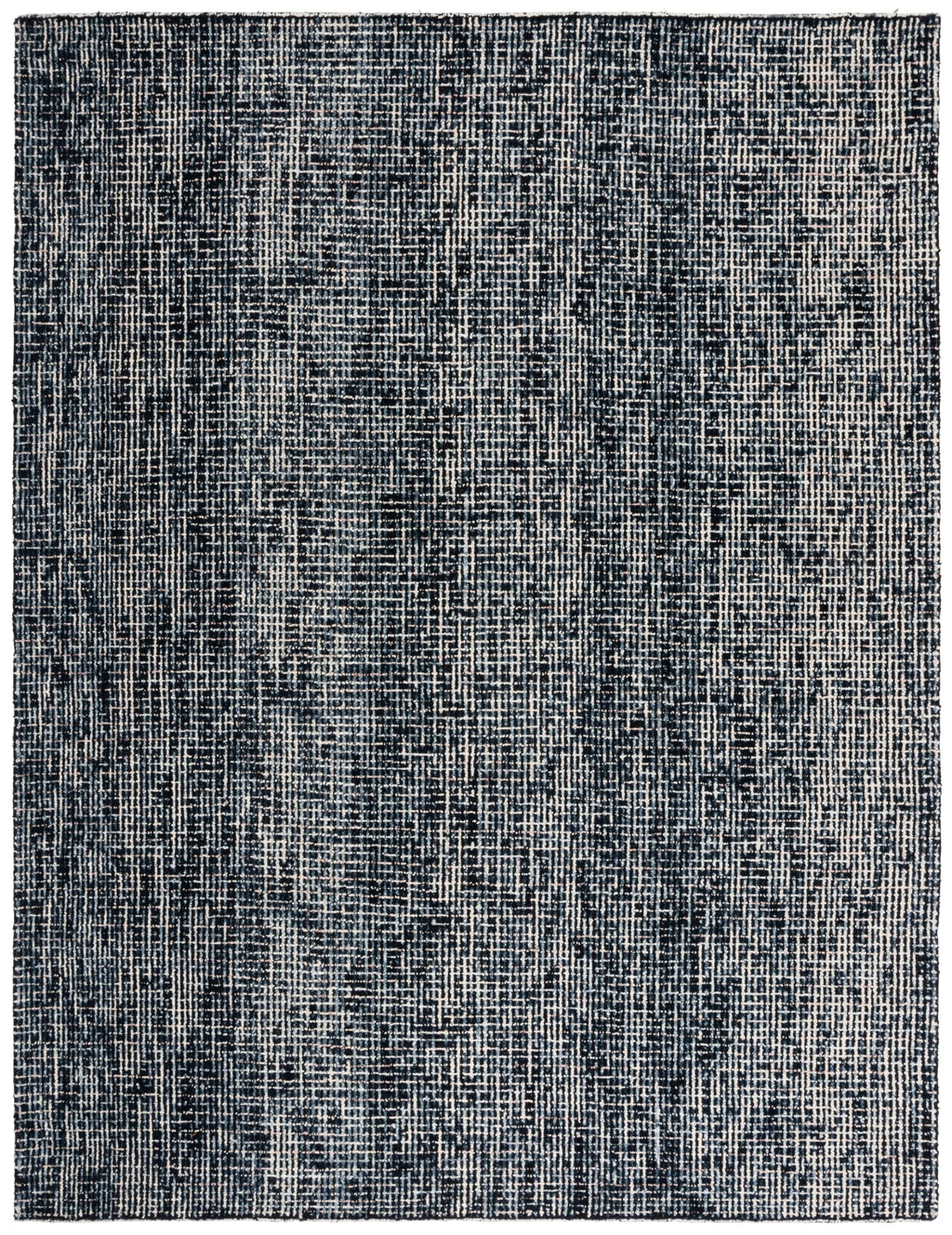 SAFAVIEH Abstract Collection Area Rug - 9' x 12', Black & Grey, Handmade Wool, Ideal for High Traffic Areas in Living Room, Bedroom (ABT468L)