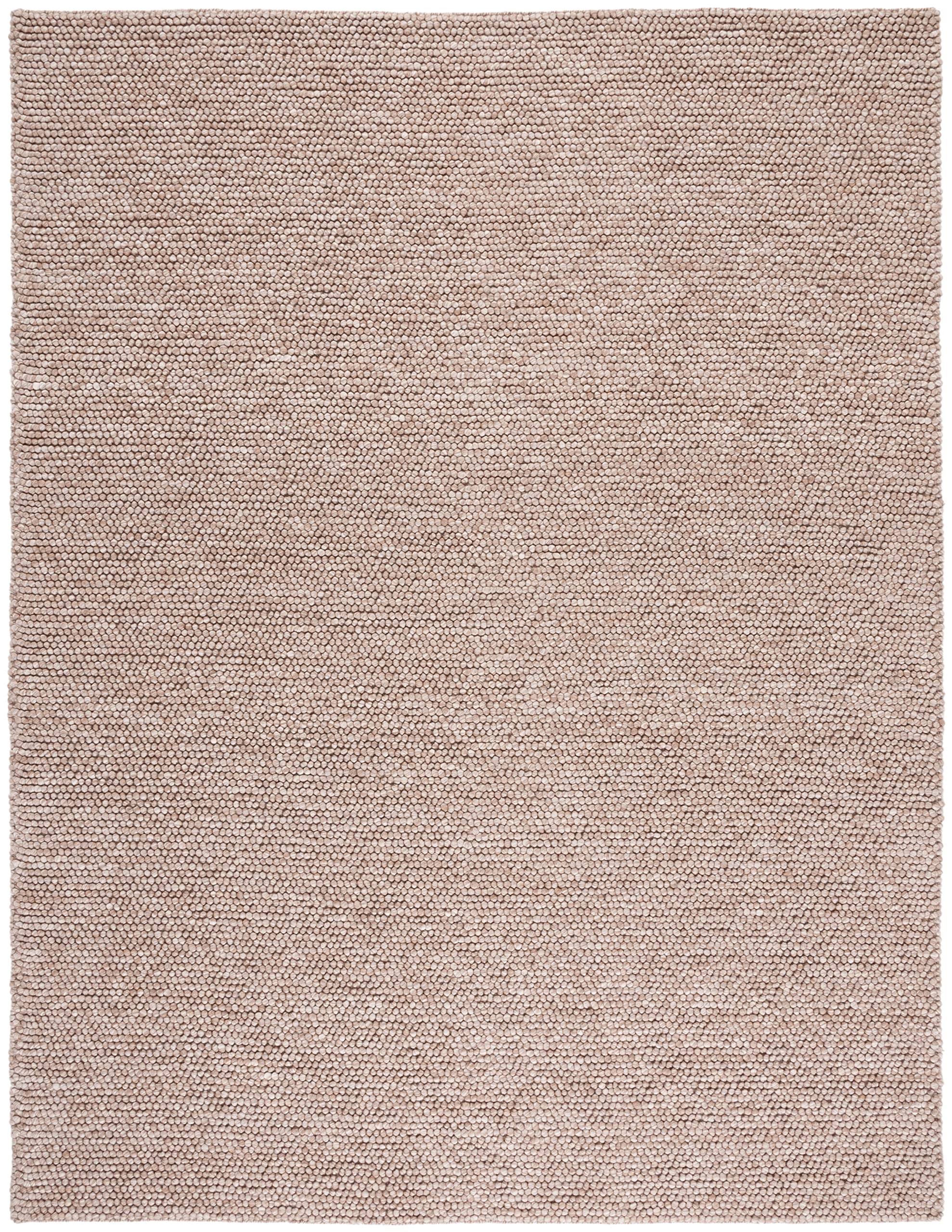SAFAVIEH Area Rug 6x9 - Natura Collection - Brown, Handmade Wool Blend, Textured Design, Ideal for Living Room, Bedroom, Dining Space (NAT620T)
