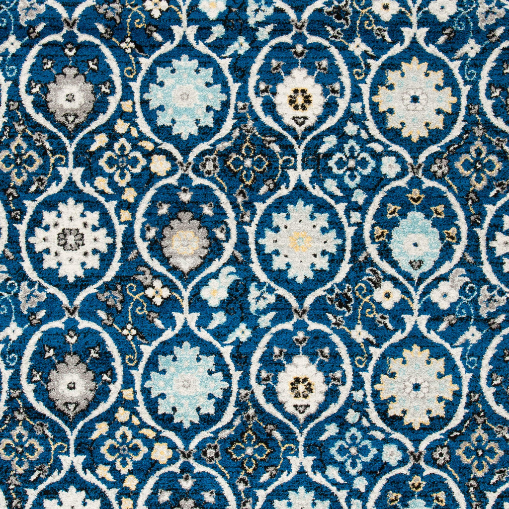SAFAVIEH Evoke Collection 9' x 12' Royal / Ivory EVK210A Non-Shedding Living Room Bedroom Dining Home Office Area Rug