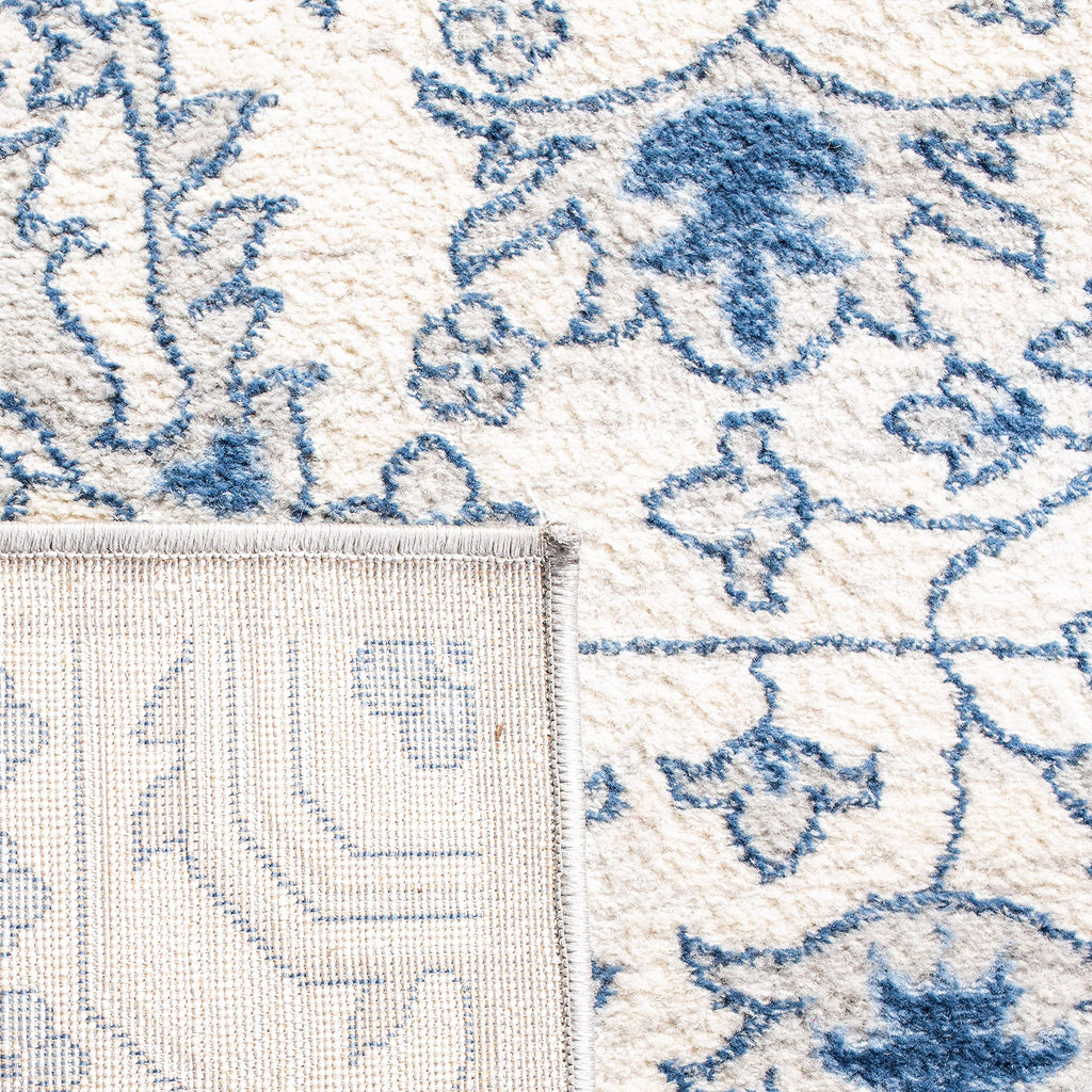 SAFAVIEH Brentwood Collection 10' x 13' Cream/Blue BNT816D Oriental Medallion Non-Shedding Living Room Bedroom Dining Home Office Area Rug