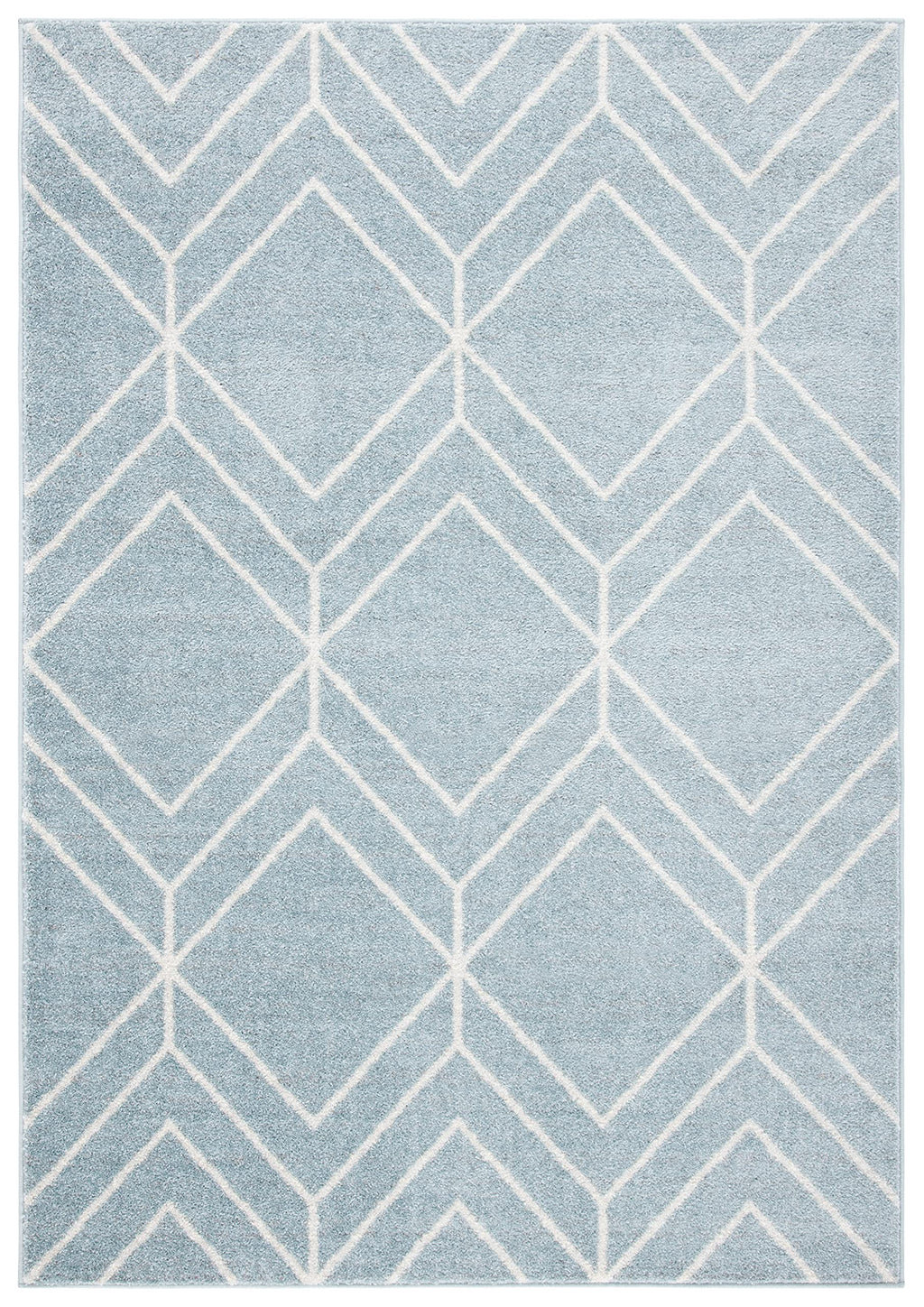 SAFAVIEH Adirondack Collection Area Rug - 10' x 14', Blue & Ivory, Modern Geometric Design, Non-Shedding & Easy Care, Ideal for High Traffic Areas in Living Room, Bedroom (ADR241M)
