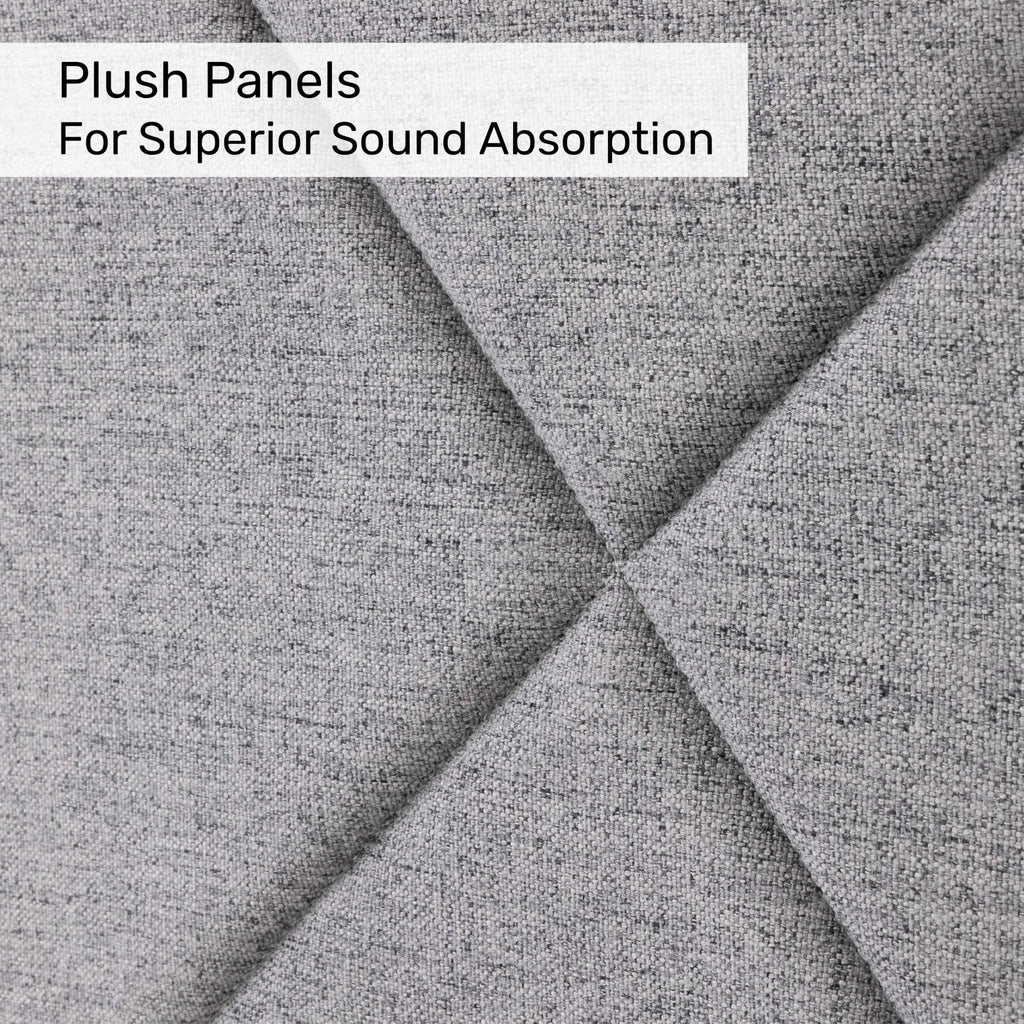 Tranquility Modular Wall | Plush Sound-Dampening Acoustic Room Divider | Luxurious Office Partition for Noise Reduction & Privacy (70'' x 70'')