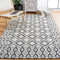 SAFAVIEH Area Rug 8x10 - Vermont Collection - Large - Ivory & Black, Handmade Wool, Ideal for Living Room, Bedroom, Office, Dining Space (VRM151Z)