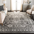 SAFAVIEH Area Rug 8x10 - Vintage Hamadan Collection - Large - Grey & Black, Traditional Persian Design, Non-Shedding & Easy to Clean, Ideal for Living Room, Bedroom, Dining Space (VTH214K)