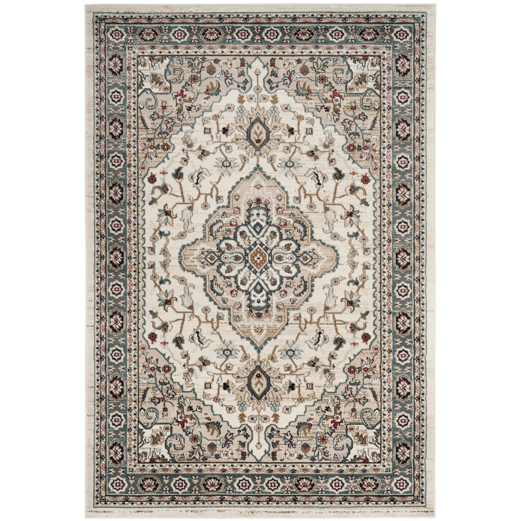 SAFAVIEH Lyndhurst Collection Area Rug - 9' x 12', Cream & Beige, Traditional Oriental Design, Non-Shedding & Easy Care, Ideal for High Traffic Areas in Living Room, Bedroom (LNH338B)