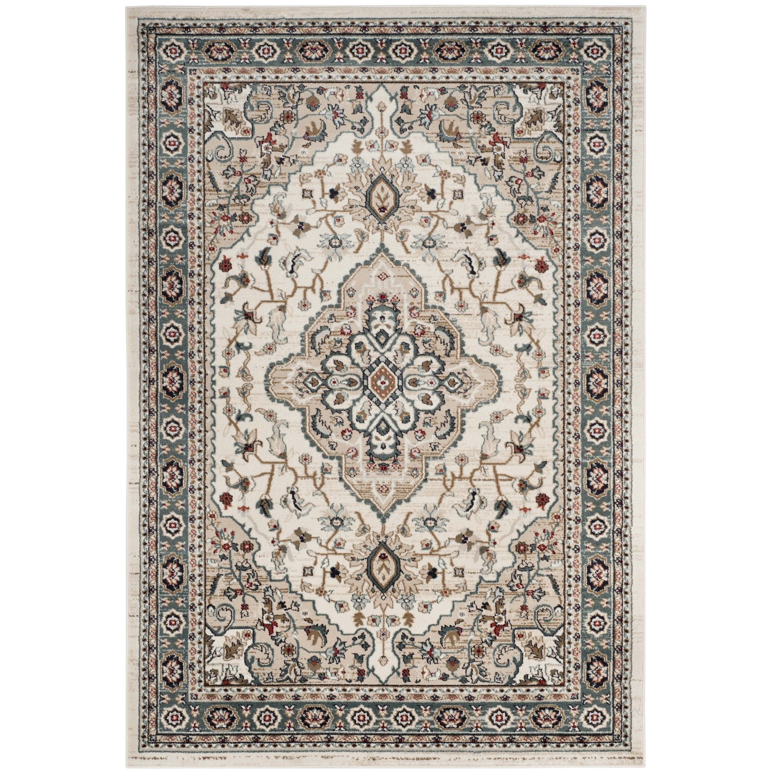 SAFAVIEH Lyndhurst Collection Area Rug - 9' x 12', Cream & Beige, Traditional Oriental Design, Non-Shedding & Easy Care, Ideal for High Traffic Areas in Living Room, Bedroom (LNH338B)