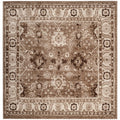 SAFAVIEH Vintage Hamadan Collection Area Rug - 9' Square, Taupe, Traditional Persian Design, Non-Shedding & Easy to Clean, Ideal for Living Room, Bedroom, Dining Space (VTH214T)