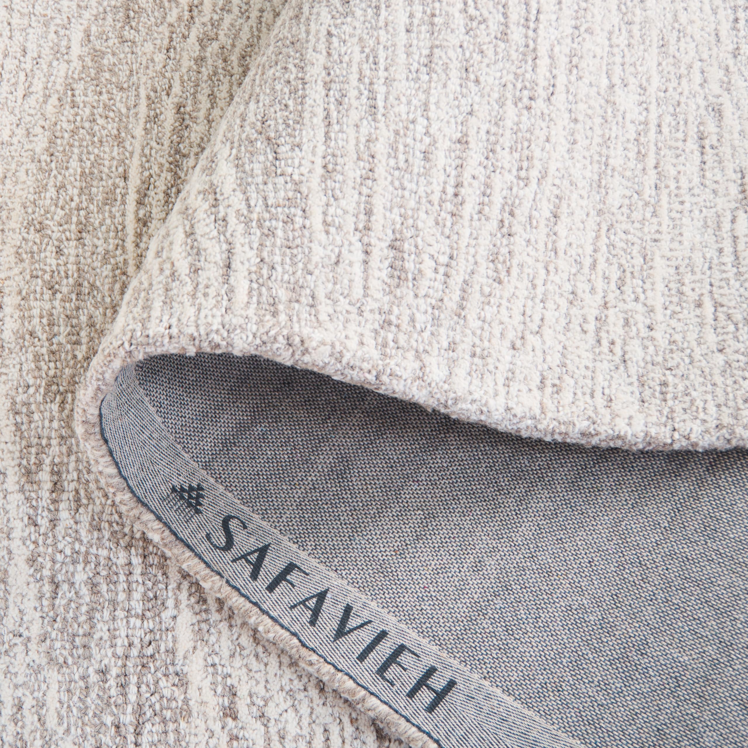 SAFAVIEH Metro Collection 8' x 10' NaturalIvory MET995A Handmade Premium Wool Living Room Dining Bedroom Area Rug