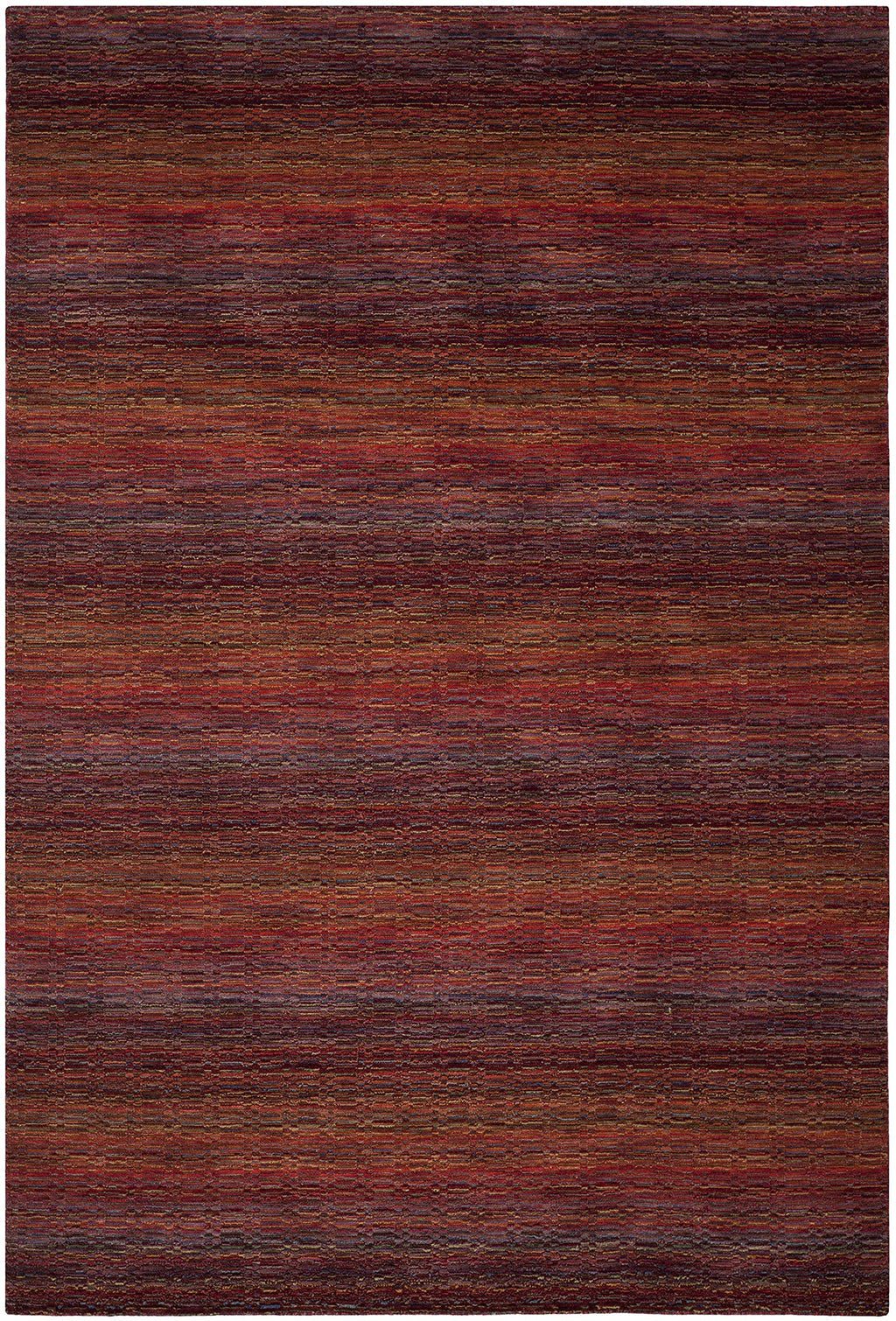 SAFAVIEH Area Rug 8x10 - Himalaya Collection - Large - Red & Multi, Handmade Wool, Ideal for Living Room, Bedroom, Office, Dining Space (HIM703A)