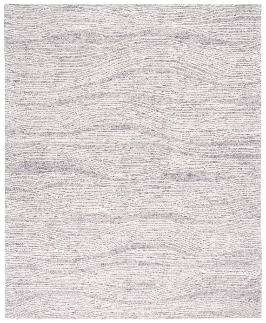 SAFAVIEH Area Rug 8x10 - Metro Collection - Large - Grey & Ivory, Handmade Wool, Modern Design, Ideal for Living Room, Bedroom, Office, Dining Space (MET995F)