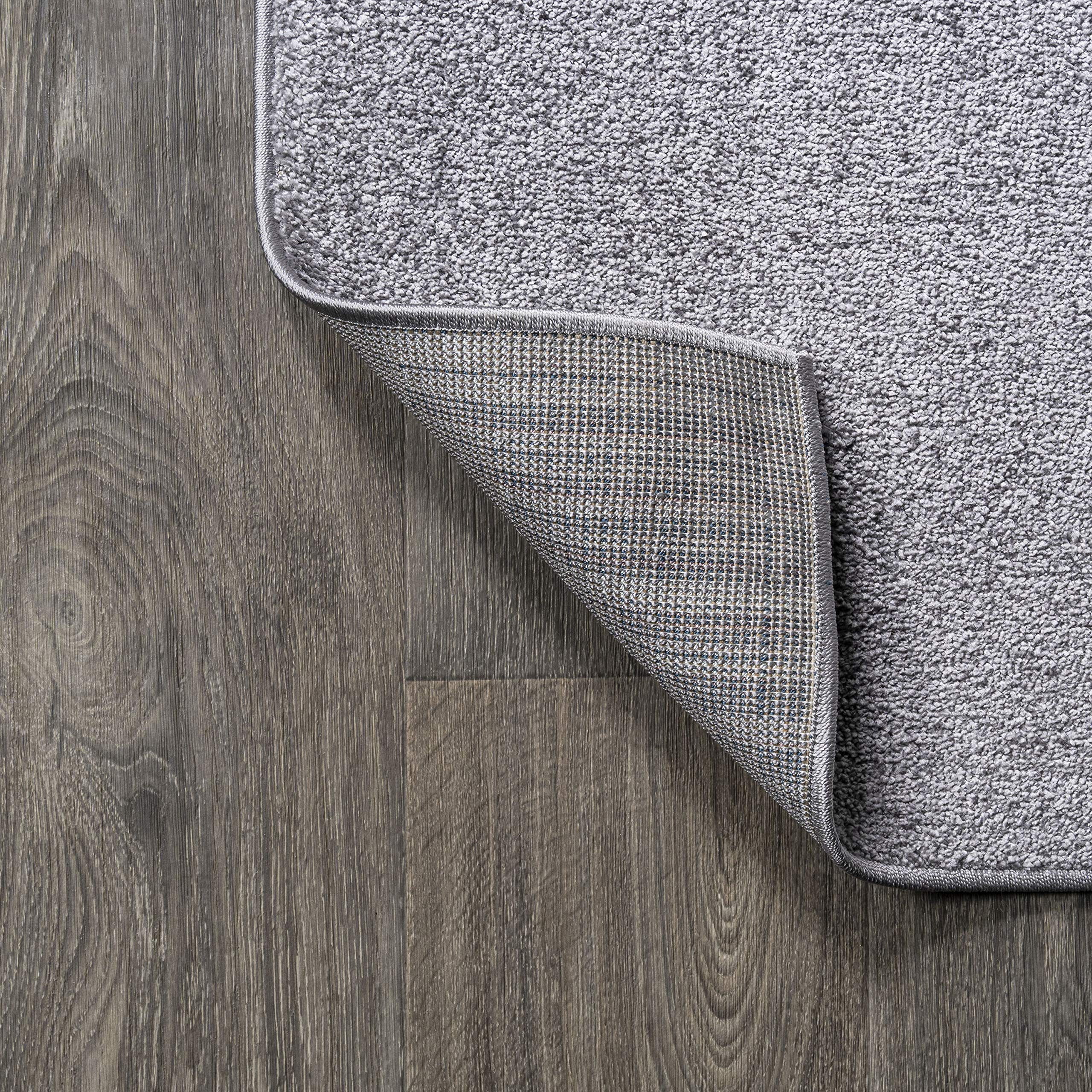 JONATHAN Y Haze Solid Low-Pile Gray Indoor Area Rug 10x14, Coastal,Bohemian,Minimalist,Classic, Easy-Cleaning for Living Room,Bedroom,Kitchen,Pet Friendly,Non-Shedding (SEU100A-14)