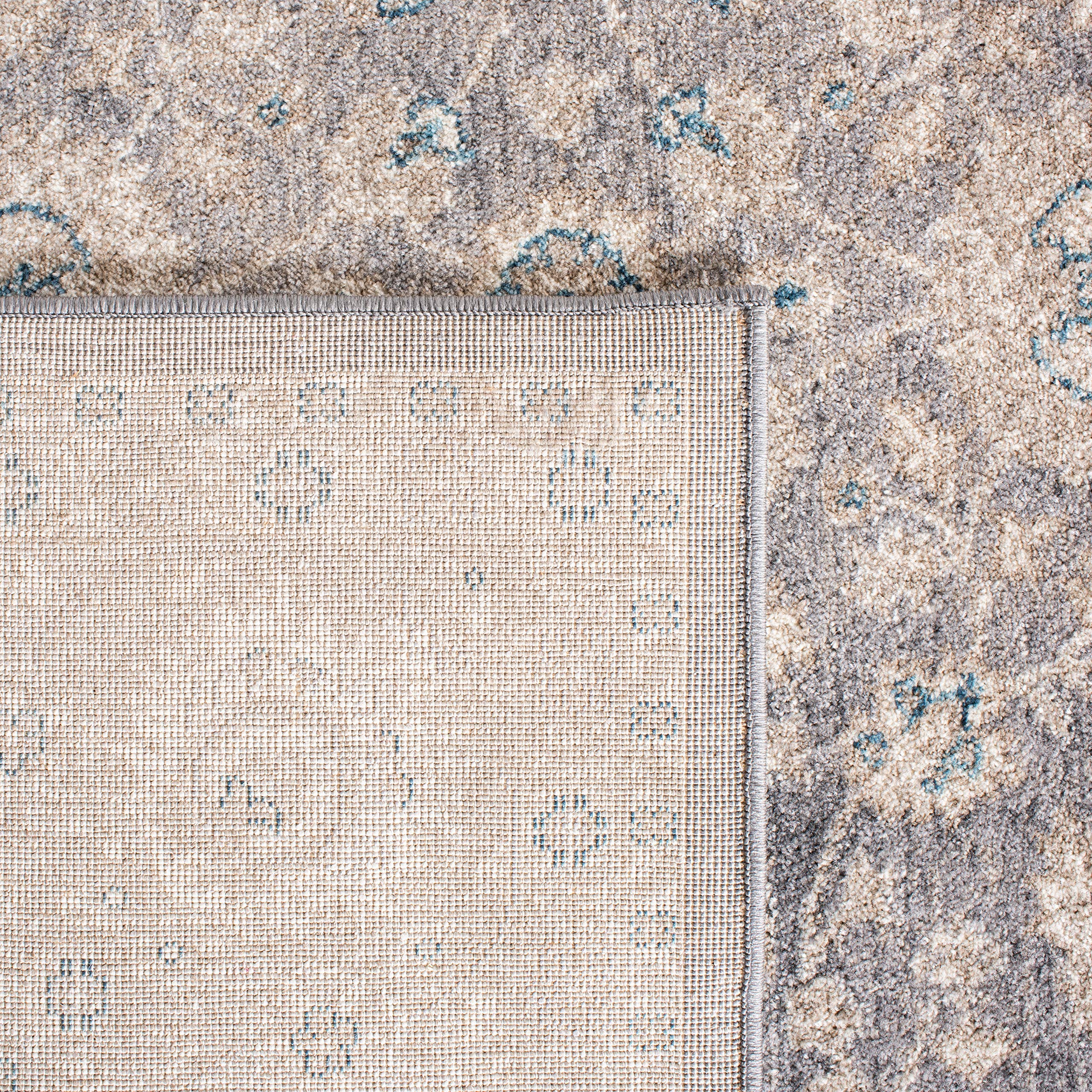 SAFAVIEH Sofia Collection Area Rug - 10' x 14', Light Grey & Beige, Vintage Oriental Distressed Design, Non-Shedding & Easy Care, Ideal for High Traffic Areas in Living Room, Bedroom (SOF330B)