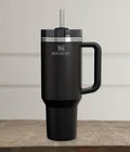 Black Stanley Quencher H2.0 40oz Stainless Steel Vacuum Insulated Tumbler with Handle & Straw