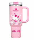 Damao Pink Stanley x Hello Kitty Celebration Edition Quencher H2.0 Tumbler – Limited Edition Insulated Travel Mug with Handle